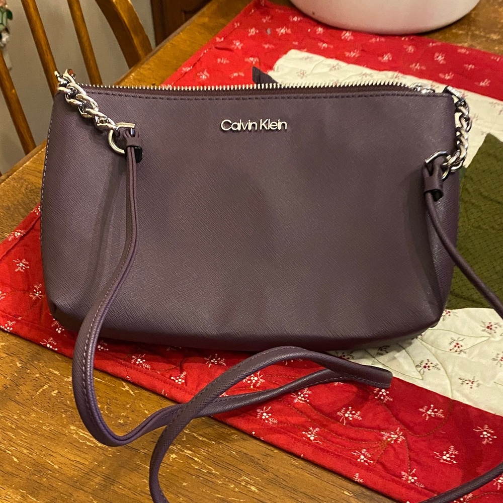 Calvin Klein Dark Purple Crossbody Bag